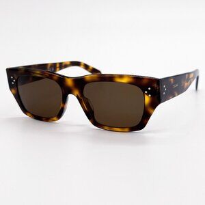 NEW CL40297U 53E CELINE SUNGLASSES HAVANA BROWN WOMEN EYEWEAR